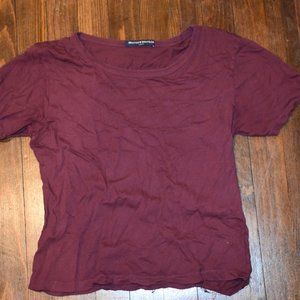 Basic Maroon Brandy T-Shirt